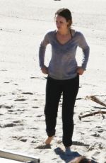 RACHEL MCADAMS on the Set of True Detective in Malibu