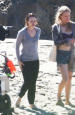 RACHEL MCADAMS on the Set of True Detective in Malibu