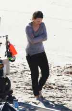 RACHEL MCADAMS on the Set of True Detective in Malibu
