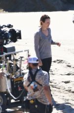RACHEL MCADAMS on the Set of True Detective in Malibu