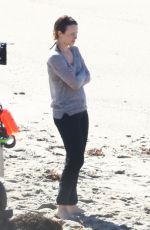 RACHEL MCADAMS on the Set of True Detective in Malibu