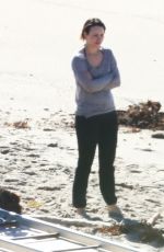 RACHEL MCADAMS on the Set of True Detective in Malibu