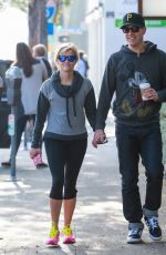 REESE WITHERSPOON in Leggings Out and About in Santa Monica 0602