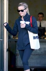 REESE WITHERSPOON in Spandex Out and About in Brentwood