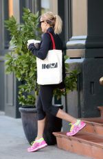 REESE WITHERSPOON in Spandex Out and About in Brentwood