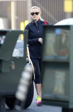 REESE WITHERSPOON in Spandex Out and About in Brentwood