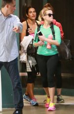 REESE WITHERSPOON in Tights Leaves a Gym in Santa Monica 2002