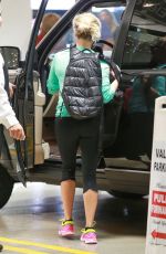 REESE WITHERSPOON in Tights Leaves a Gym in Santa Monica 2002
