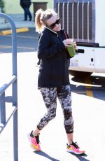 REESE WITHERSPOON in Tights Out and About in Brentwood 2402