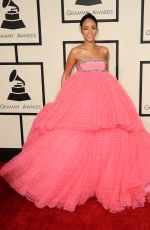 RIHANNA at 2015 Grammy Awards in Los Angeles