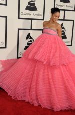 RIHANNA at 2015 Grammy Awards in Los Angeles