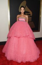 RIHANNA at 2015 Grammy Awards in Los Angeles