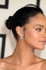 RIHANNA at 2015 Grammy Awards in Los Angeles