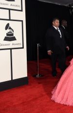 RIHANNA at 2015 Grammy Awards in Los Angeles