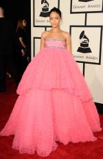 RIHANNA at 2015 Grammy Awards in Los Angeles