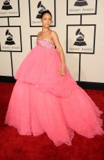 RIHANNA at 2015 Grammy Awards in Los Angeles