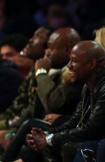 RIHANNA at NBA All-star Weekend at Barclays Center in New York