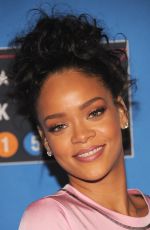 RIHANNA at NBA All-star Weekend at Barclays Center in New York