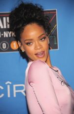 RIHANNA at NBA All-star Weekend at Barclays Center in New York