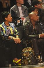 RIHANNA at NBA All-star Weekend at Barclays Center in New York