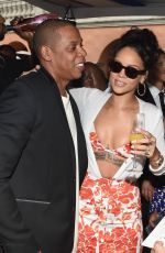 RIHANNA at Roc Nation Grammy Brunch in Beverly Hills