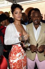 RIHANNA at Roc Nation Grammy Brunch in Beverly Hills