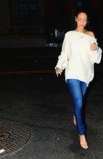 RIHANNA Out for Dinner in New York 1802
