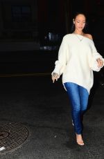 RIHANNA Out for Dinner in New York 1802