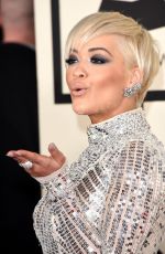 RITA ORA at 2015 Grammy Awards in Los Angeles