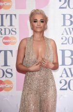 RITA ORA at Brit Awards 2015 in London