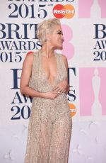 RITA ORA at Brit Awards 2015 in London