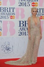 RITA ORA at Brit Awards 2015 in London
