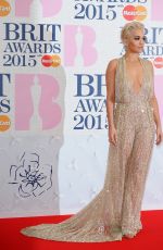 RITA ORA at Brit Awards 2015 in London