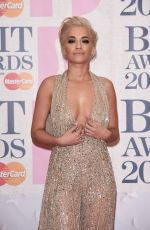 RITA ORA at Brit Awards 2015 in London