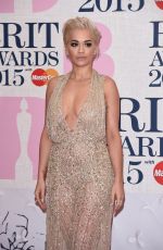 RITA ORA at Brit Awards 2015 in London