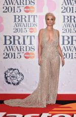 RITA ORA at Brit Awards 2015 in London