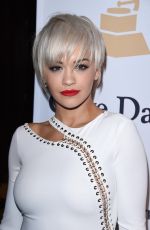 RITA ORA at Pre-grammy Gala and Aalute to Industry Icons in Beverly Hills