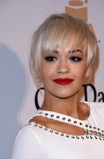 RITA ORA at Pre-grammy Gala and Aalute to Industry Icons in Beverly Hills