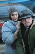 ROONEY MARA on the Set of Secret Scripture in Ireland