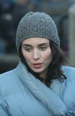 ROONEY MARA on the Set of Secret Scripture in Ireland
