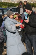 ROONEY MARA on the Set of Secret Scripture in Ireland