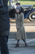 ROONEY MARA on the Set of Secret Scripture in Ireland