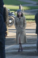 ROONEY MARA on the Set of Secret Scripture in Ireland