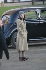 ROONEY MARA on the Set of Secret Scripture in Ireland