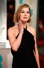 ROSAMUND PIKE at 2015 EE British Academy Film Awards in London