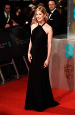 ROSAMUND PIKE at 2015 EE British Academy Film Awards in London