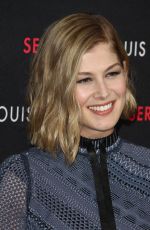 ROSAMUND PIKE at Louis Vuitton Series 2 Exhibition in Hollywood