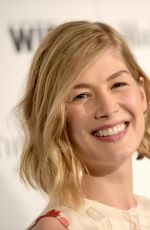 ROSAMUND PIKE at Women in Film Pre-oscar Cocktail Party in Los Angeles