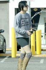 RUMER WILLIS in Short Skirt Out in Los Angeles