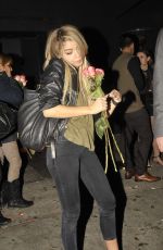 SARAH HYLAND nad Matt Prokop Leaves Warwick Nightclub in Hollywood